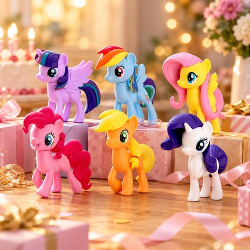 6er set little pony - my,