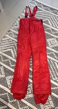 Skilatzhose Rot Nylon Vintage