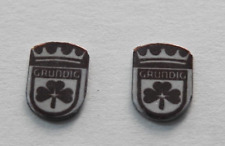 Grundig Audiorama  7000 8000  Embleme Wappen Einleger 2 Stück!