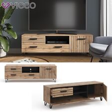 Lowboard TV-Regal Fernsehregal Amber Eiche 150x49 cm modern Wohnzimmer Vicco