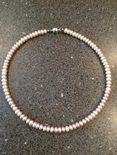 Perlenkette Collier rosa