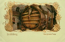 Gilded Embossed Postcard Beer