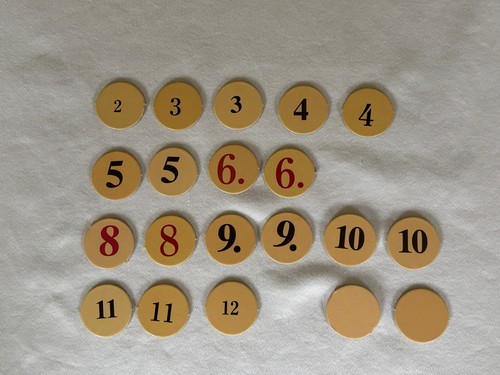 Siedler von catan - set, zahlen