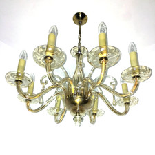 Muranoglas Kronleuchter Glas Exklusive Lüster Lüster Lampe Leuchte Ø70cm H80cm