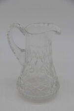 Kristall Bleikristall Milchkrug kleiner Saftkrug geometrisches Muster Glaskrug