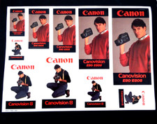 Werbe-Aufkleber Bogen Canon