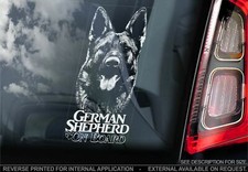 Schäferhund Auto-aufkleber - Hund An Bord Stoßstange Fensterschild V07