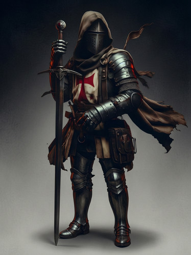 Figur mittelalter ritter - mittelalter, lang