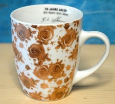 Kaffeehaferl - Rosen - Gold - Adler