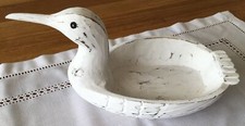 Deko Schale Möwe Weiß Shabbylook Holz Möwenschale H15cm L32cm