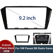 Für VW Passat B8 9.2 Zoll Schwarz Display Radio Rahmen Blende Abdeckung Passend
