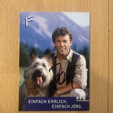 Jörg Haider autogramm 