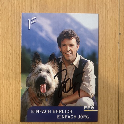 Jörg haider autogramm - haider,