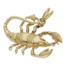 Skorpion Anhänger 585/ 14 K Gold Geschenk Tier Gelbgoldschmuck H11.2314