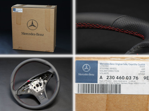 Mercedes lenkrad leder schwarz - mercedes,