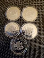 Somalia Elefant Silber 1 Once