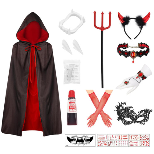 Vampir kostuem set teilig - vampir, 13