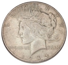 1934 silber peace dollar - 1934-s,