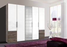 Kleiderschrank Level 250x58x236cm Schlafzimmerschrank Schubladen schlammeiche We