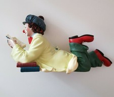 GILDE CLOWN Figur - Nr. 35752 – „Leseratte“ groß - keine OVP - Vintage