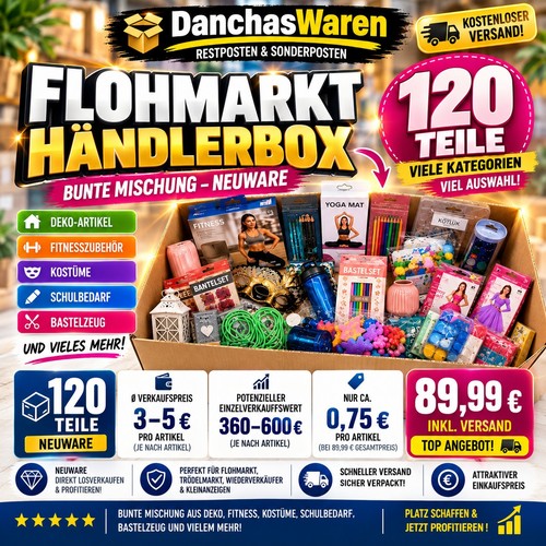 120 teile händlerbox - 120,
