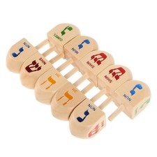  10 Pcs Kreisel Holz Kinder