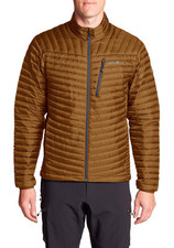 Eddie Bauer Herren Jacke MicroTherm 2.0 StormDown Daunenjacke, Braun, M