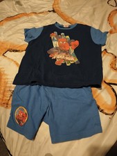 Verkaufe zweiteiligen kurzen Schlafanzug Gr.122/128 Spiderman