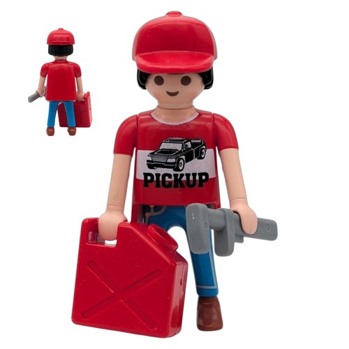 Playmobil figur mechaniker rot - playmobil,