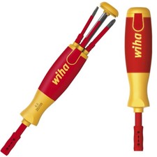 Wiha Schraubendreher mit Bit Magazin LiftUp electric Schlitz - Phillips - 38610