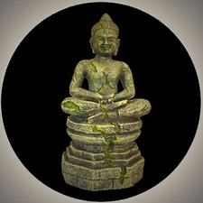 Aquarium Deko 🍀 BUDDHA 🍀 17,5 cm Asien Tempelfigur Dekoration Indien Zubehör