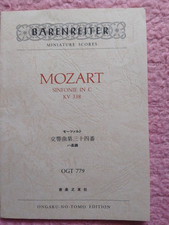 Partitur MOZART Sinfonie in C