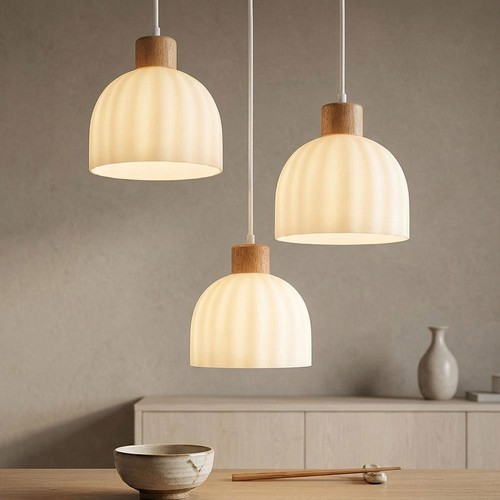 Hängelampe glas opal - glas,