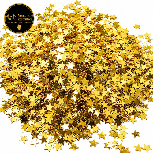 Goldene sternkonfetti - goldene,