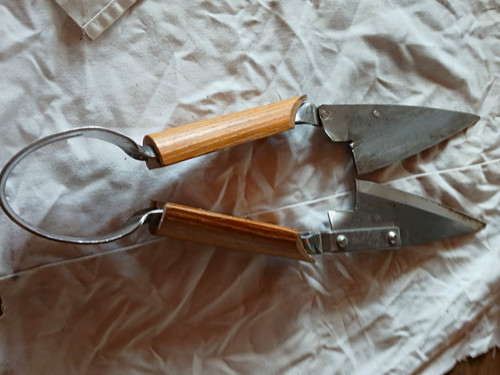 Buchsbaumschere mit holzgriff - buchsbaumschere,