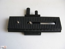 Einstellschlitten Metall L-160 mm 1/4 Zoll Standard Kameraschlitten -> Stativ