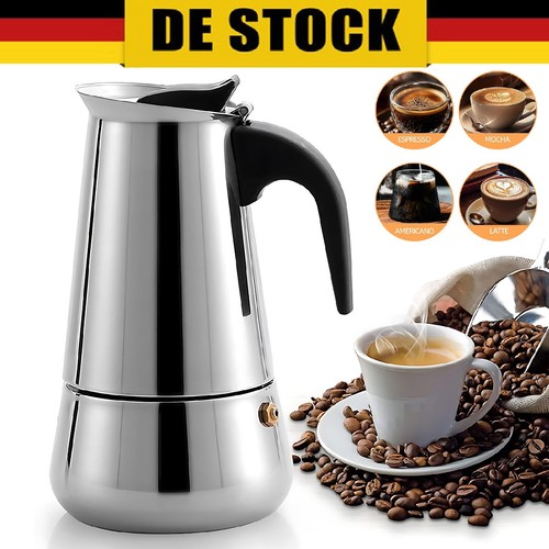 Edelstahl espressokocher - edelstahl,