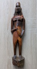 Schnitzfigur aus Holz (aus Afrika) Frau Dame Holzfigur