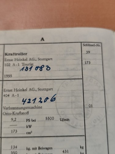 Orig papier brief für - orig.,