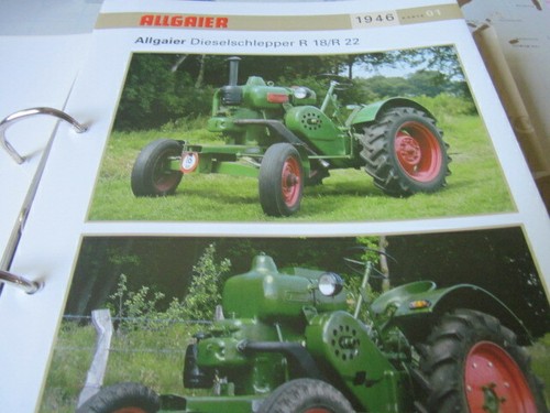 Traktor datenblatt allgaier - ,