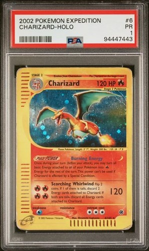 Psa charizard holo 6 165 - psa, 6/165