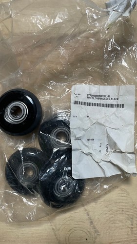 Precor wheel overmolded - precor, wheel,overmolded,black