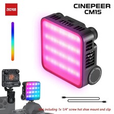Zhiyun CM15 LED-Video leuchte RGB Fotografie Licht Für Kamera 2600mAh Akku Dimm