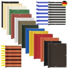 Balkon Sichtschutz HDPE Balkonbespannung Balkonverkleidung mit Ösen & PE-Seil 