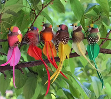 6  Stück  Vogel Deko Figuren