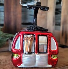 Baumschmuck Rot Gondel 7 x 6