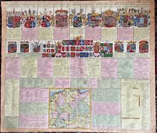 Kolorierte Kupferstichkarte