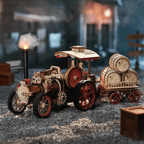 Dampfmaschine puzzle holz - puzzle,