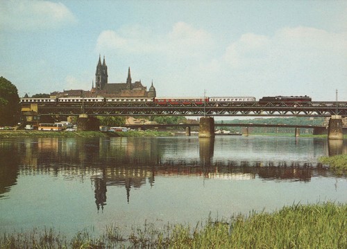 Ansichtskarte meißen - ansichtskarte,
