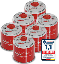 EVOCAMP 6x Gaskartusche Schraubkartusche Ventilkartusche Butan/Propan Gas 500g